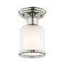 5_Middlebush 5 1/2" Wide Polished Nickel Ceiling Light more views