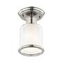 6_Middlebush 5 1/2" Wide Polished Nickel Ceiling Light more views