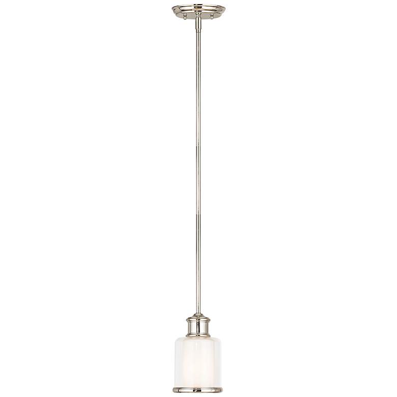 Image 4 Middlebush 5 1/2" Wide Polished Nickel Mini Pendant more views
