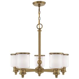 Middlebush 5 Light Antique Brass Chandelier Middlebush 5 Light Antique Brass Chandelier