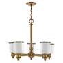 Thumbnail3 of Middlebush 5 Light Antique Brass Chandelier more views