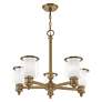5_Middlebush 5 Light Antique Brass Chandelier more views
