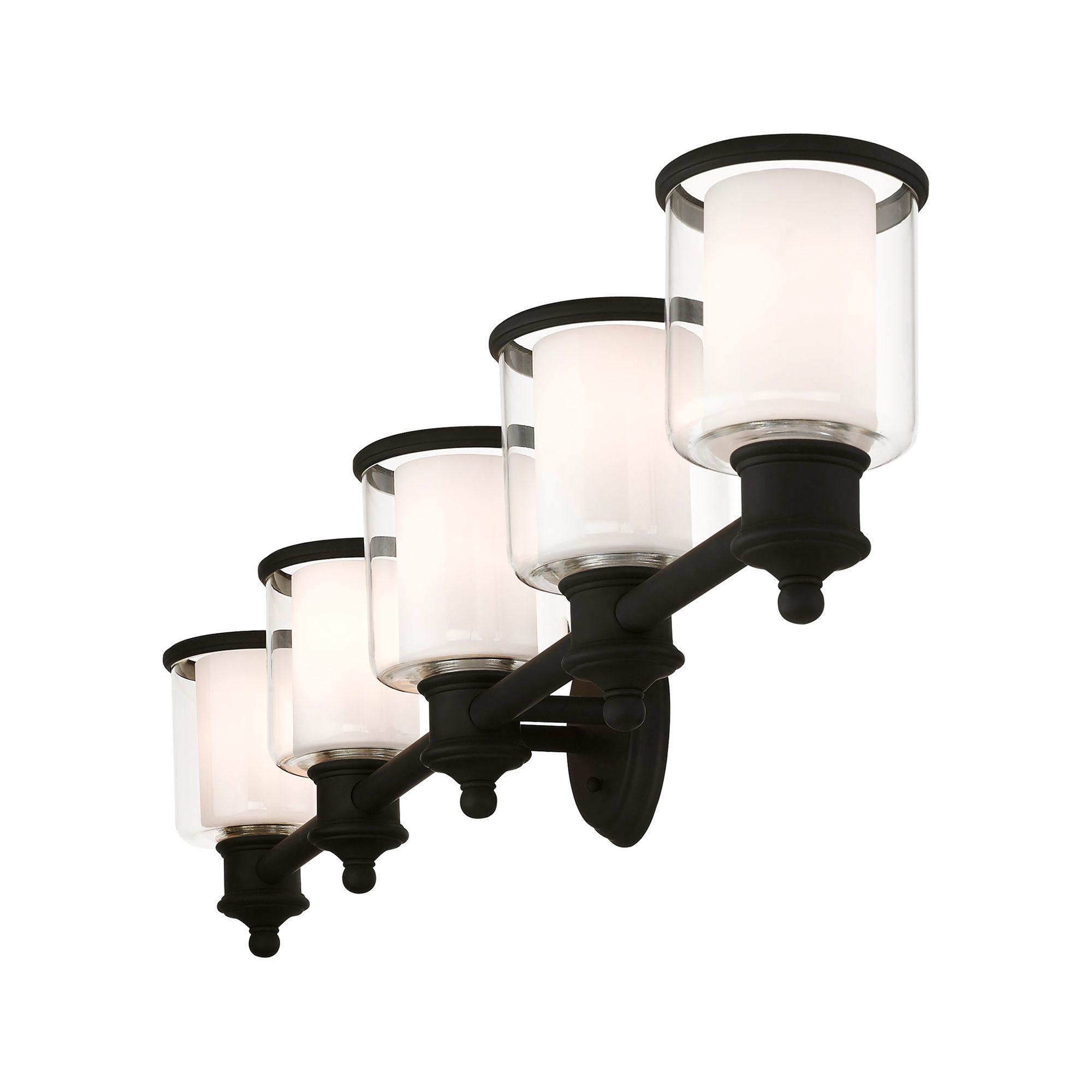 Middlebush 5 Light Black Bath Vanity
