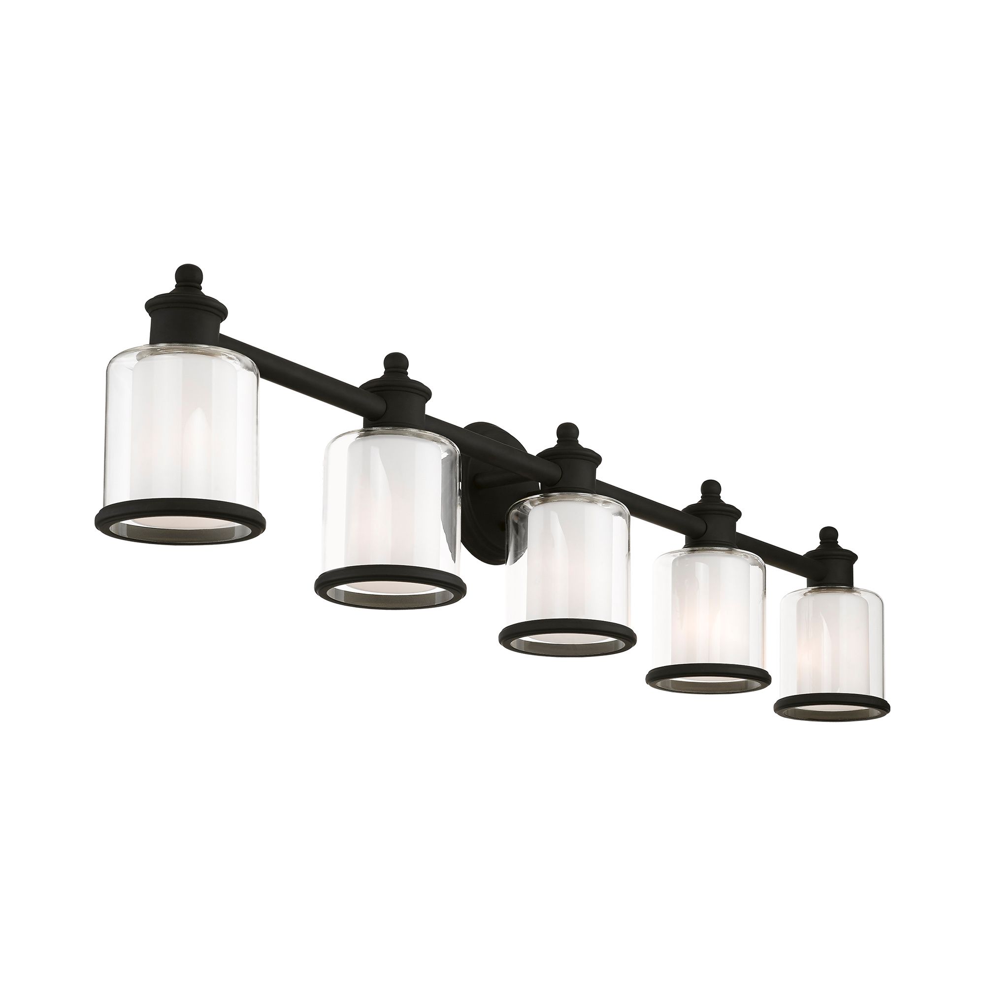 Middlebush 5 Light Black Bath Vanity