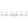 Middlebush 55" Wide Polished Nickel 6-Light Bath Light