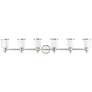 2_Middlebush 55" Wide Polished Nickel 6-Light Bath Light more views