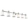5_Middlebush 55" Wide Polished Nickel 6-Light Bath Light more views