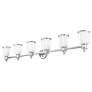 6_Middlebush 55" Wide Polished Nickel 6-Light Bath Light more views