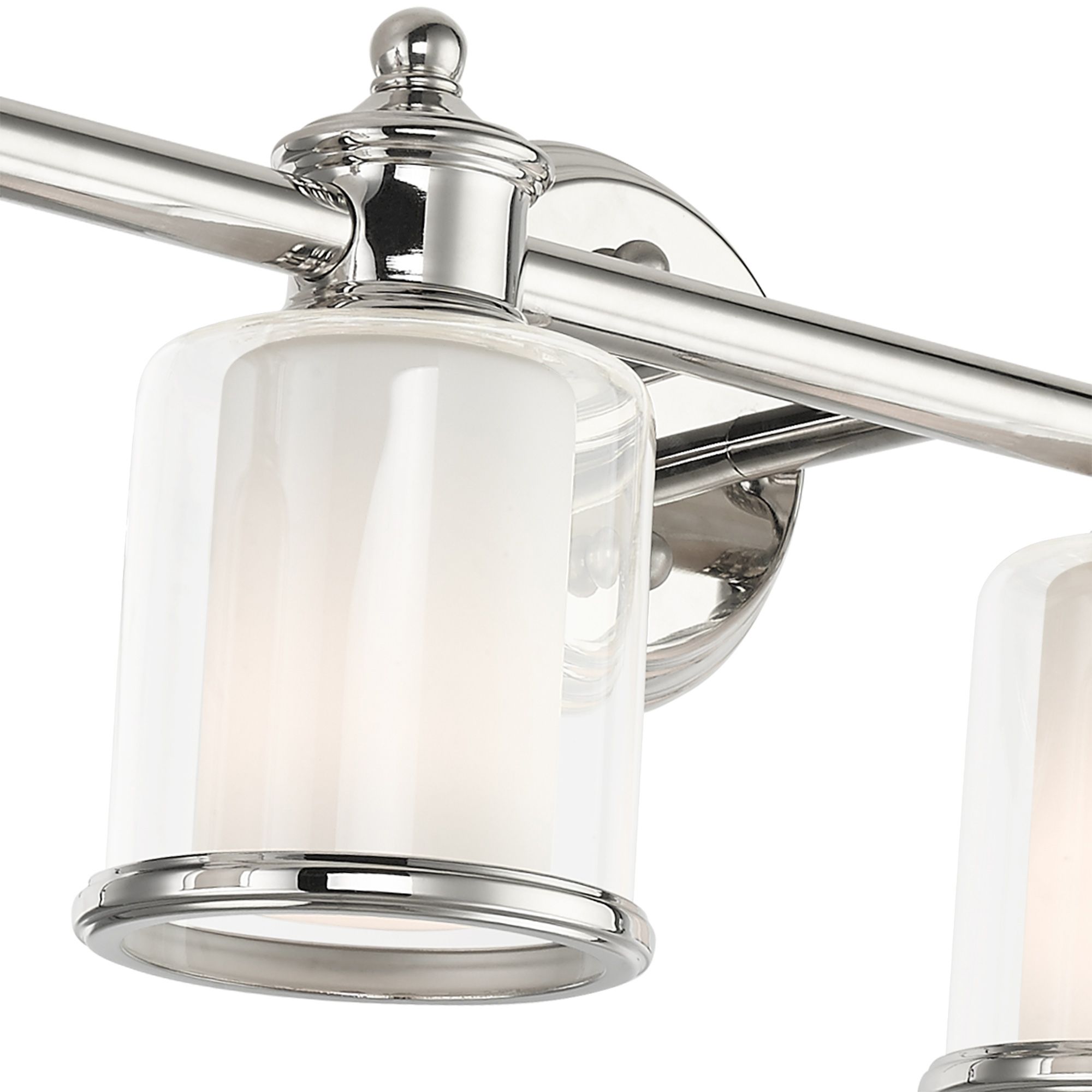 Middlebush 55" Wide Polished Nickel 6-Light Bath Light