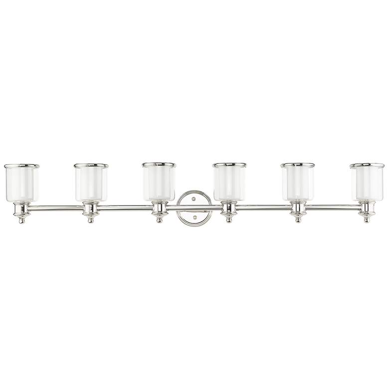 Image 2 Middlebush 6 Light Polished Nickel Vanity Sconce more views