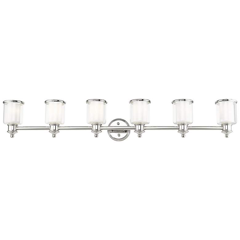 Image 4 Middlebush 6 Light Polished Nickel Vanity Sconce more views