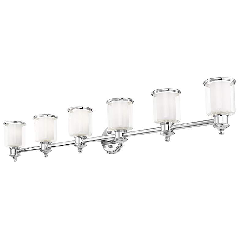 Image 6 Middlebush 6 Light Polished Nickel Vanity Sconce more views