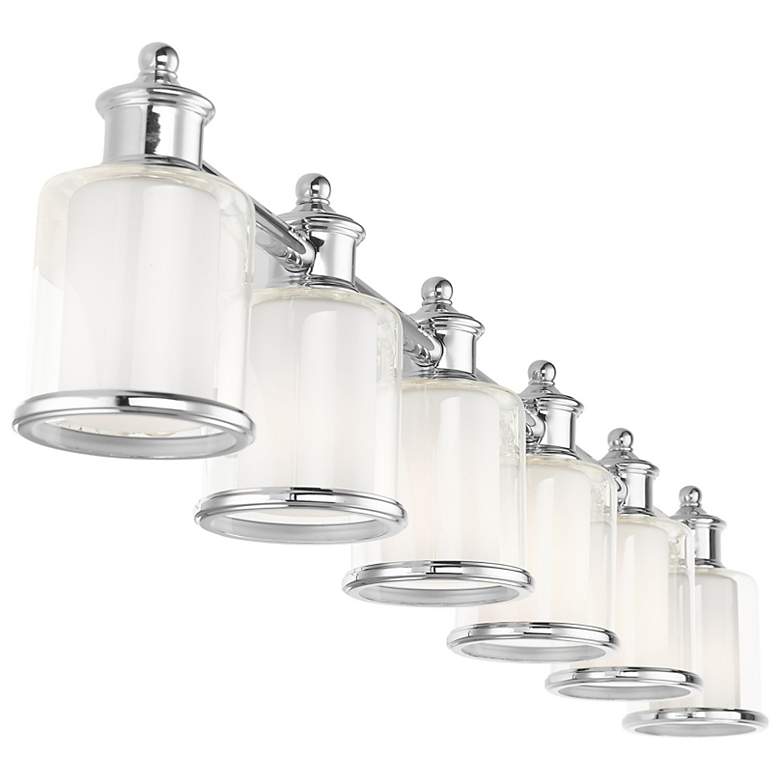 Image 7 Middlebush 6 Light Polished Nickel Vanity Sconce more views