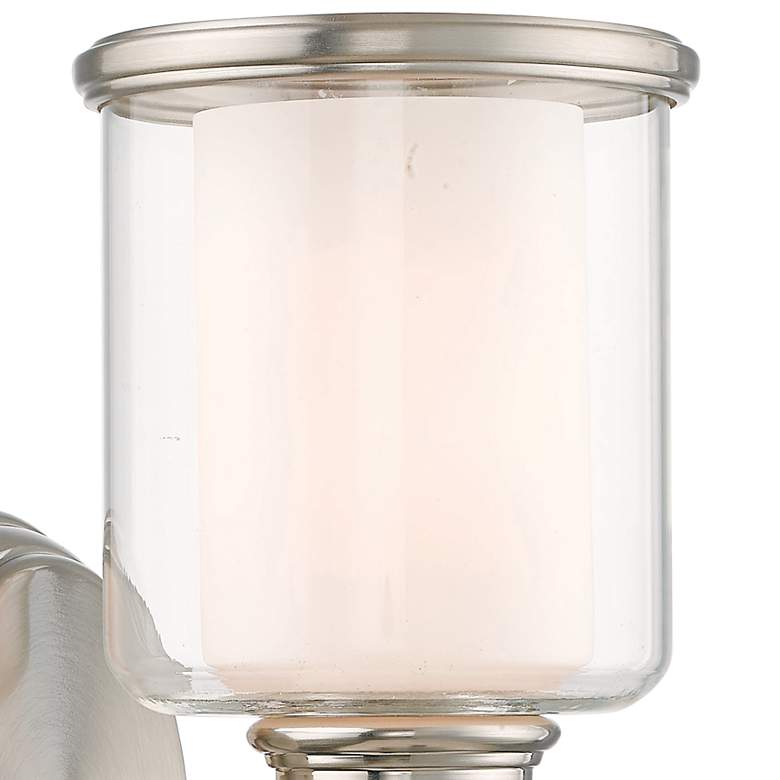 Image 3 Middlebush 9" High Brushed Nickel Wall Sconce more views