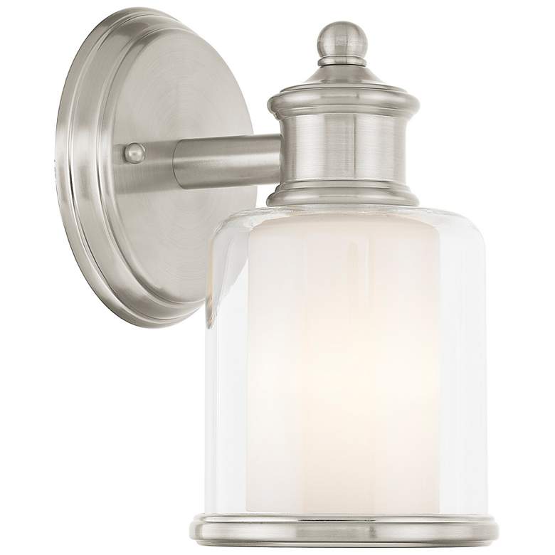 Image 4 Middlebush 9" High Brushed Nickel Wall Sconce more views