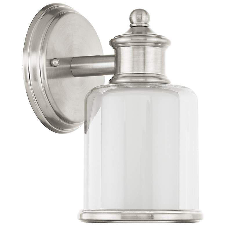 Image 5 Middlebush 9" High Brushed Nickel Wall Sconce more views