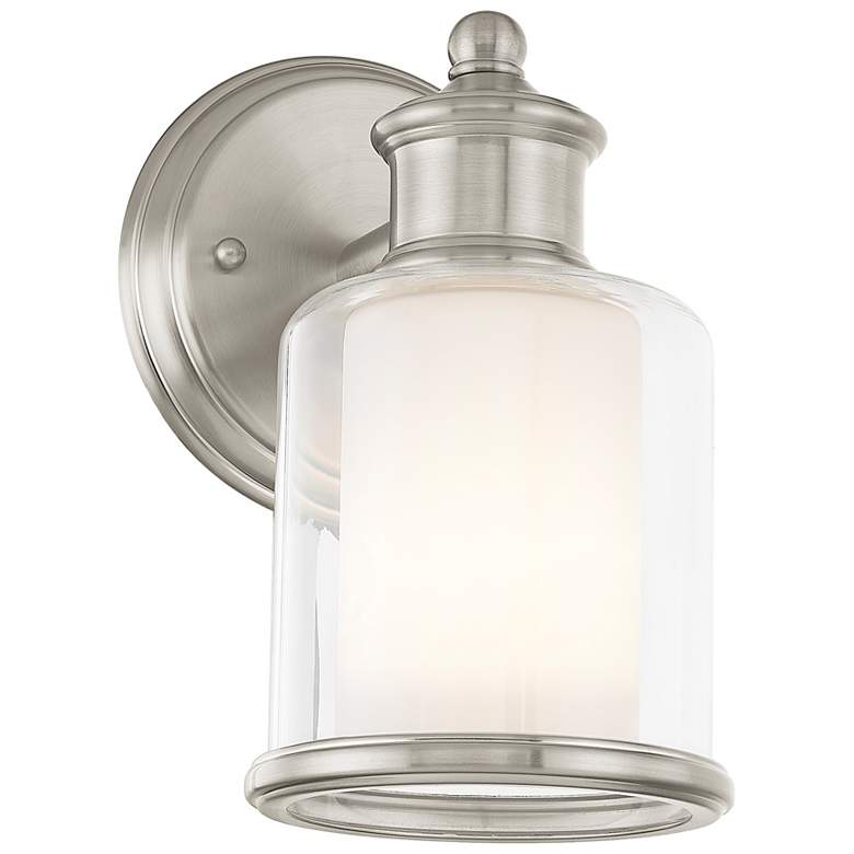 Image 6 Middlebush 9" High Brushed Nickel Wall Sconce more views