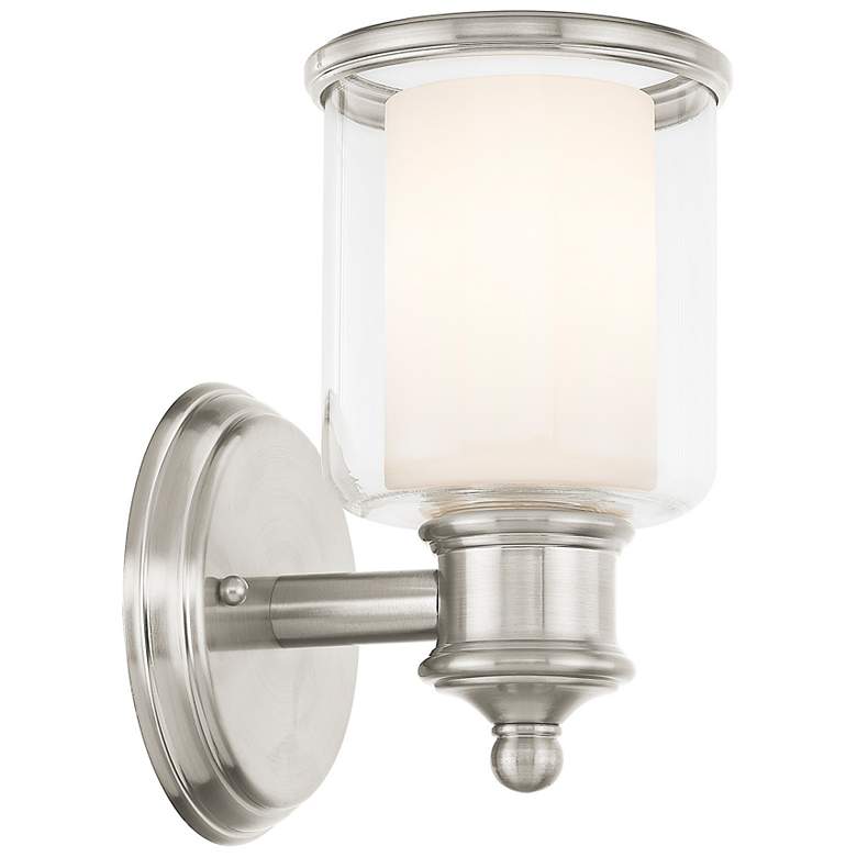 Image 7 Middlebush 9" High Brushed Nickel Wall Sconce more views