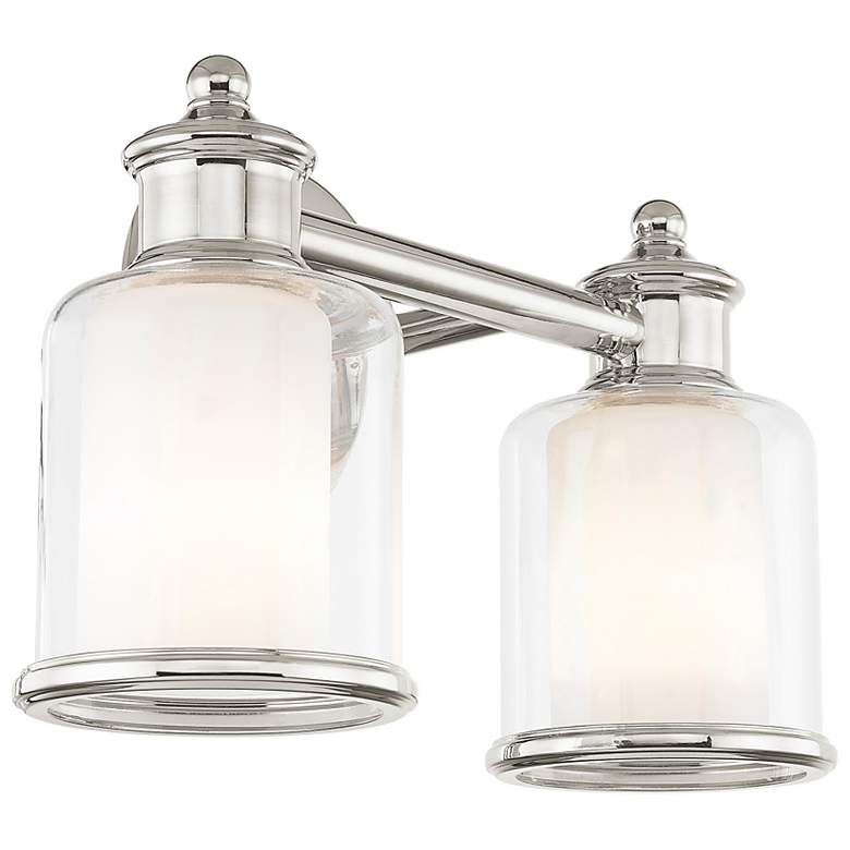 Image 5 Middlebush 9" High Polished Nickel 2-Light Wall Sconce more views