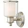 Middlebush 9" High Polished Nickel Wall Sconce