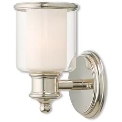 Middlebush 9" High Polished Nickel Wall Sconce