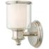 Middlebush 9" High Polished Nickel Wall Sconce