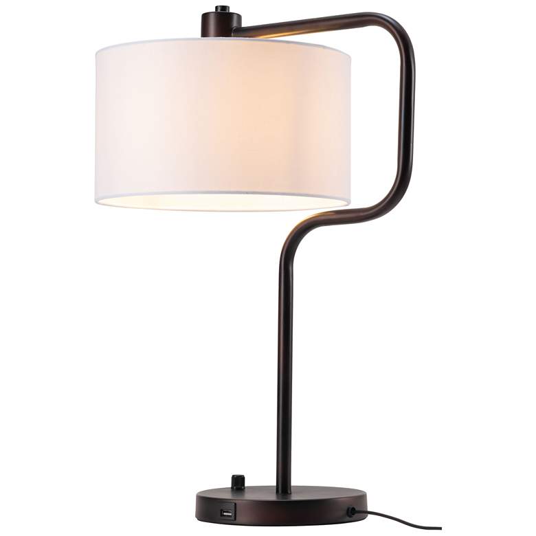 Image 1 Middlemist Table Lamp White