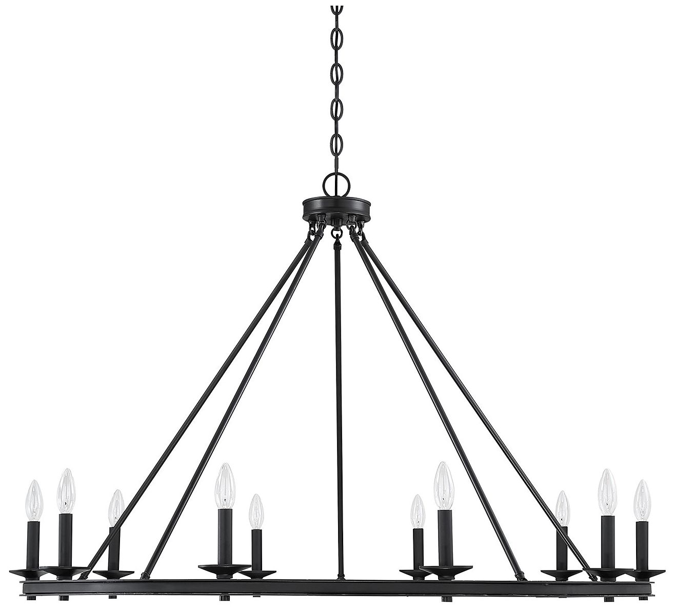 Image 2 Middleton 10-Light Chandelier in Matte Black more views