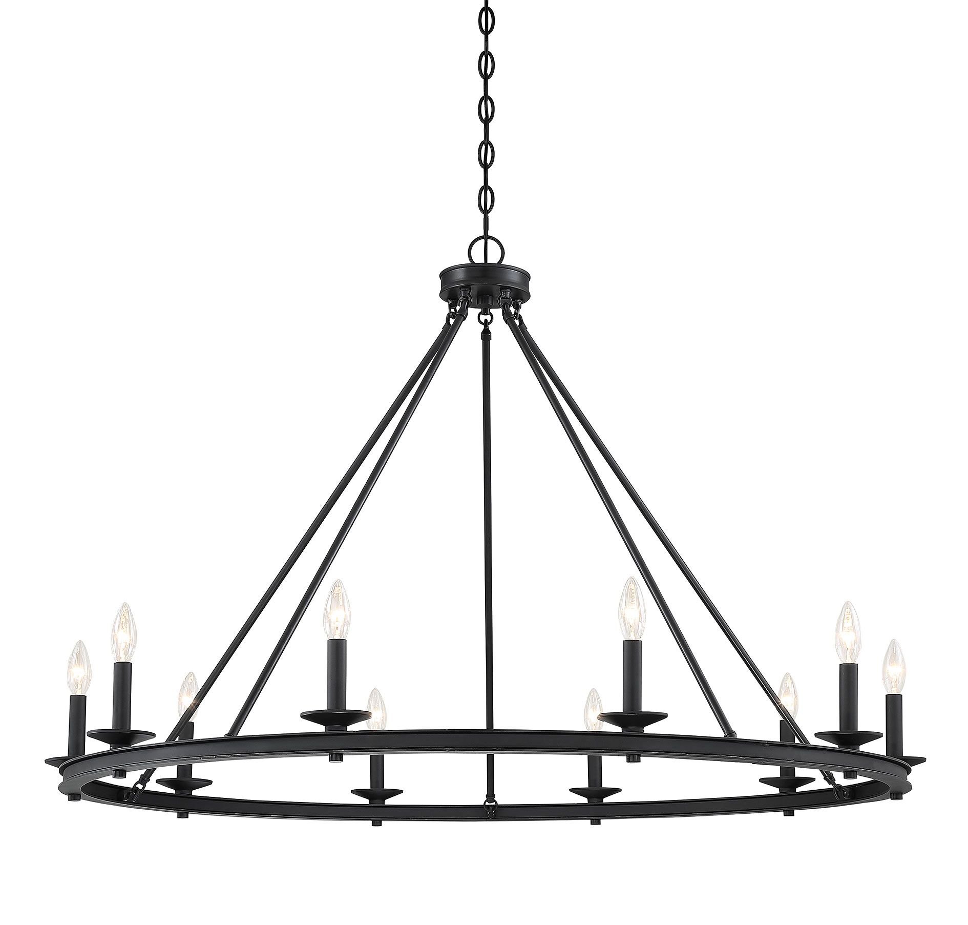 Image 3 Middleton 10-Light Chandelier in Matte Black more views