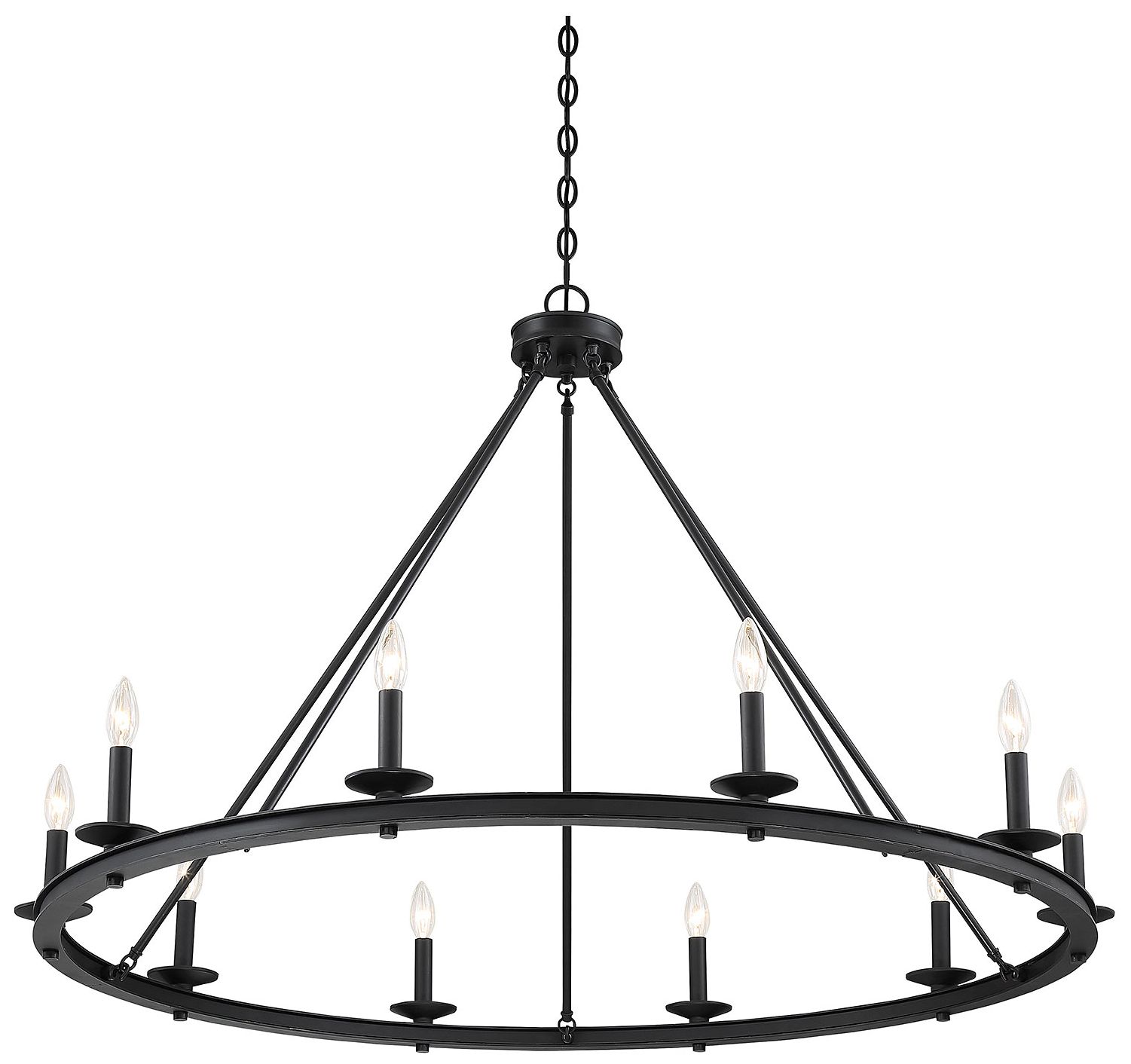 Image 4 Middleton 10-Light Chandelier in Matte Black more views