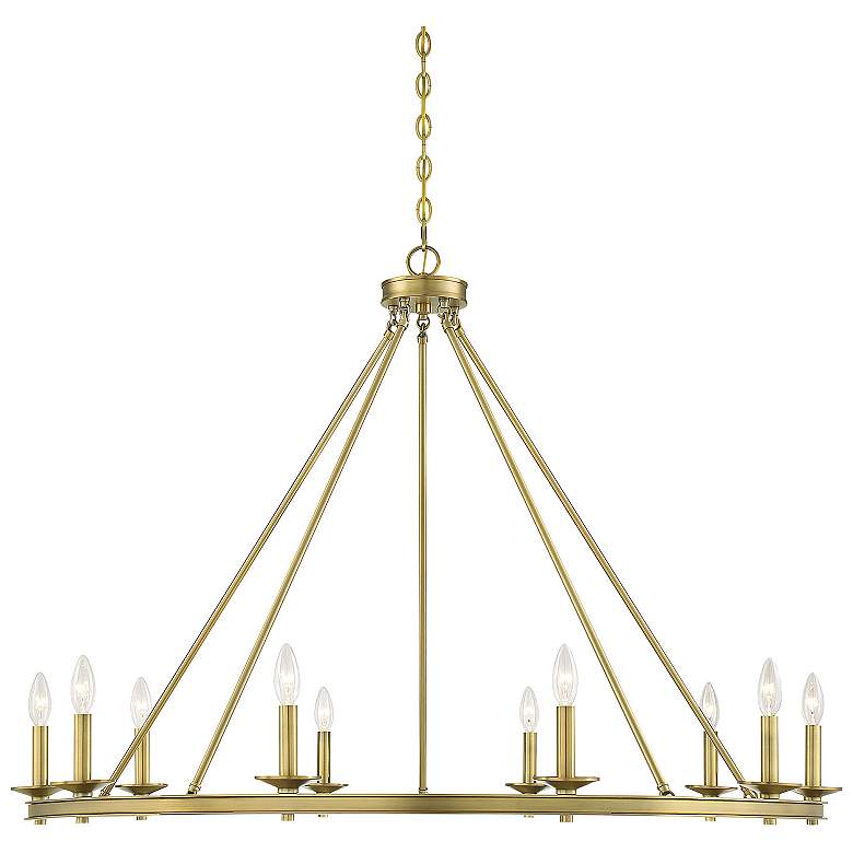Image 1 Middleton 10-Light Chandelier in Warm Brass