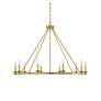 Thumbnail2 of Middleton 10-Light Chandelier in Warm Brass more views