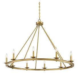Image5 of Middleton 10-Light Chandelier in Warm Brass more views