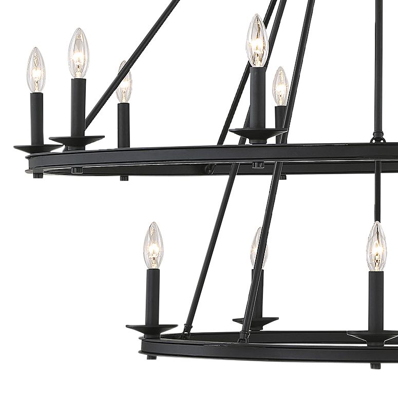 Image 4 Middleton 15-Light Chandelier in Matte Black more views