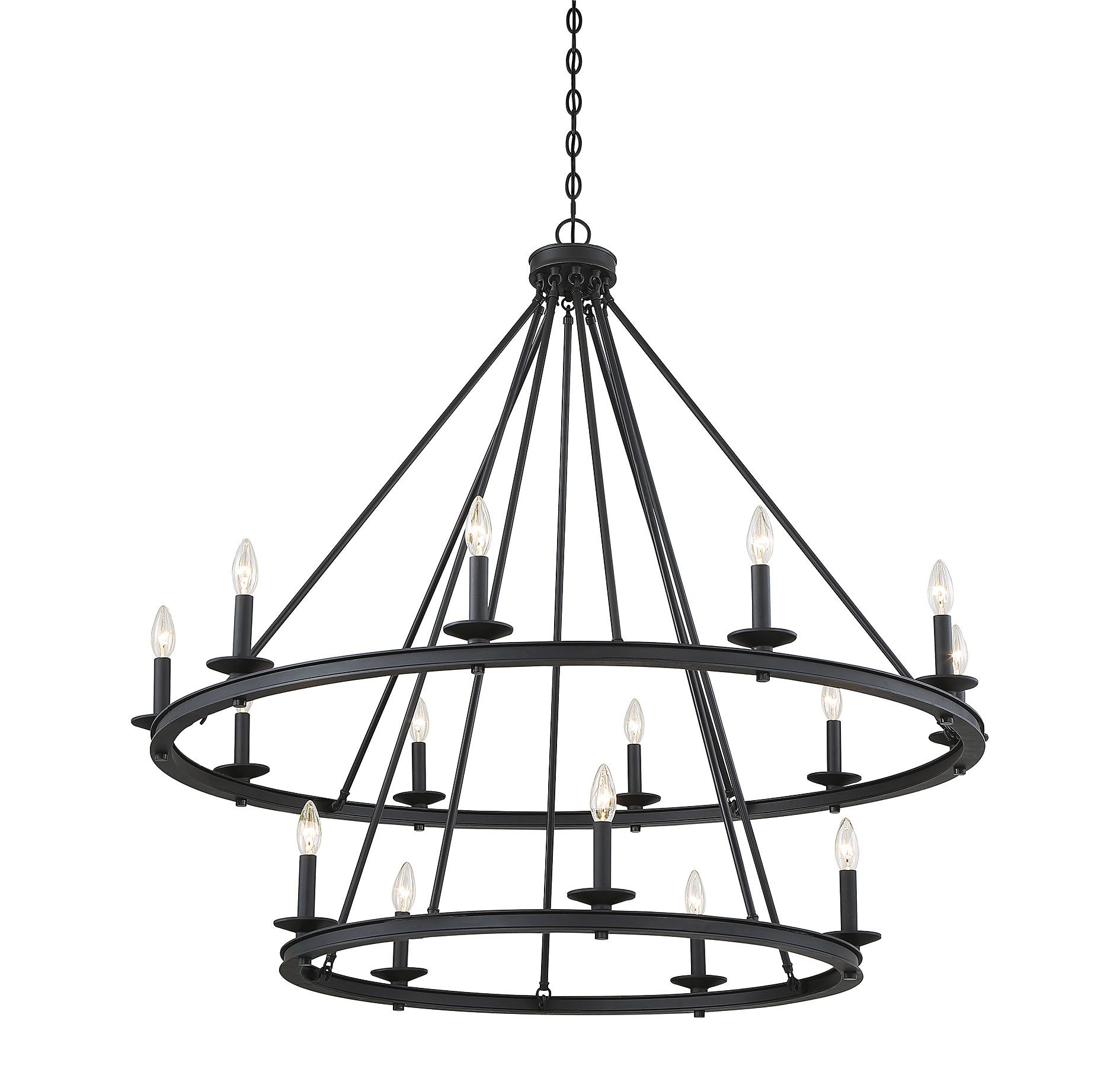 Image 6 Middleton 15-Light Chandelier in Matte Black more views