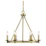 1_Middleton 25" Wide Warm Brass 6-Light Ring Chandelier
