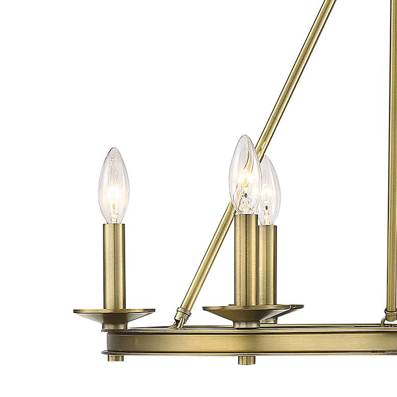 Image 2 Middleton 25" Wide Warm Brass 6-Light Ring Chandelier more views