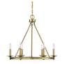 3_Middleton 25" Wide Warm Brass 6-Light Ring Chandelier more views
