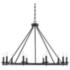 Middleton 45" Wide Matte Black 10-Light Chandelier