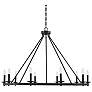 2_Middleton 45" Wide Matte Black 10-Light Chandelier more views