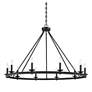 3_Middleton 45" Wide Matte Black 10-Light Chandelier more views