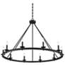 4_Middleton 45" Wide Matte Black 10-Light Chandelier more views