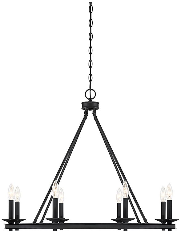 Middleton 8-Light Chandelier in Matte Black