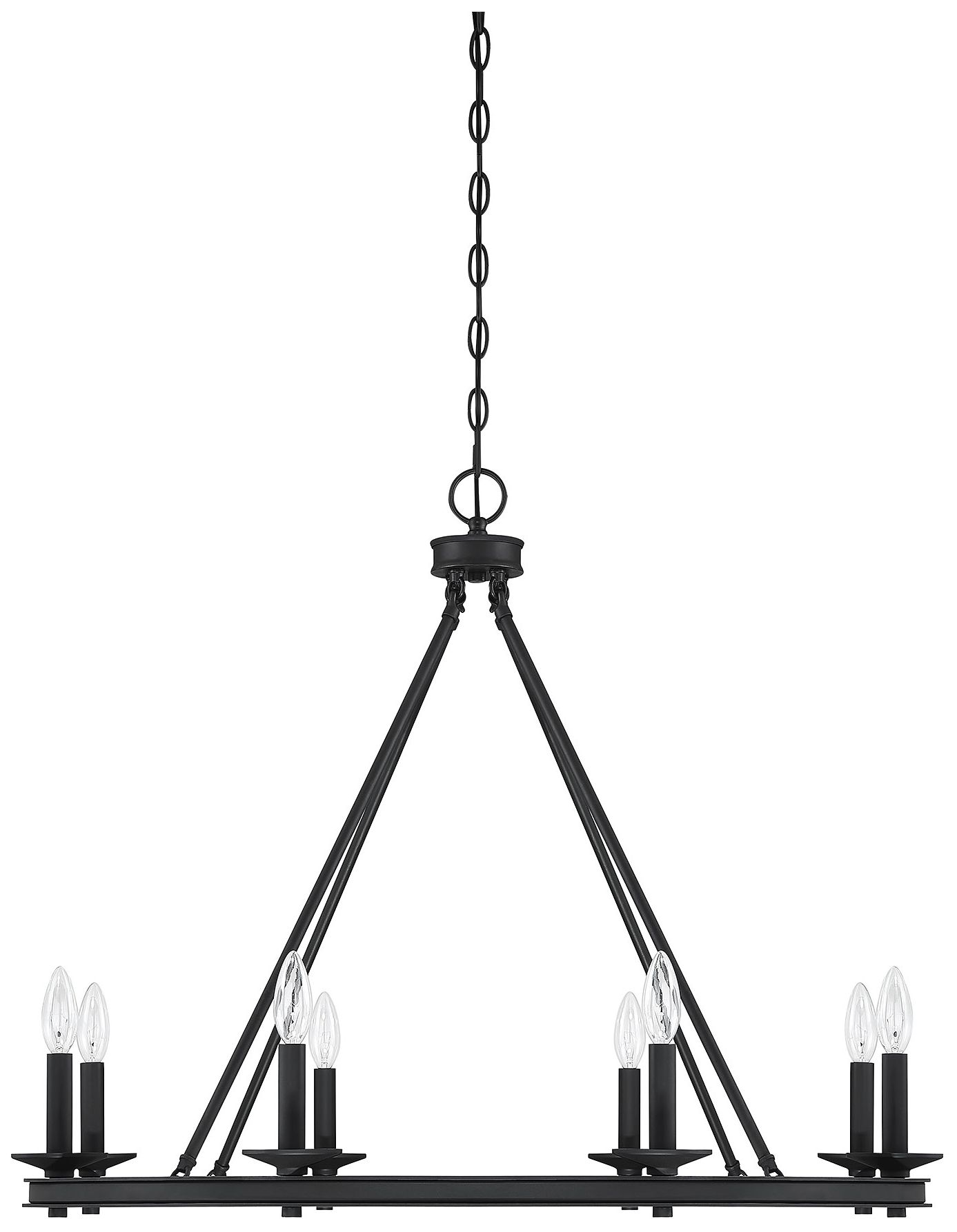 Image 3 Middleton 8-Light Chandelier in Matte Black more views