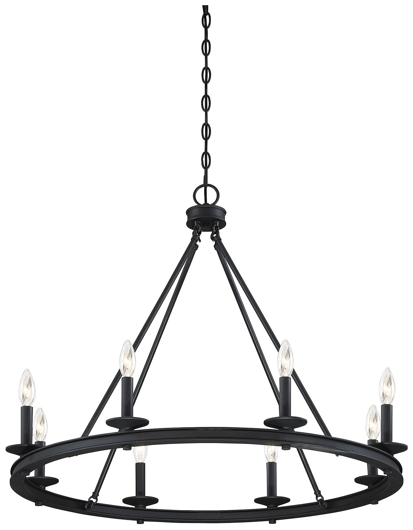 Image 5 Middleton 8-Light Chandelier in Matte Black more views
