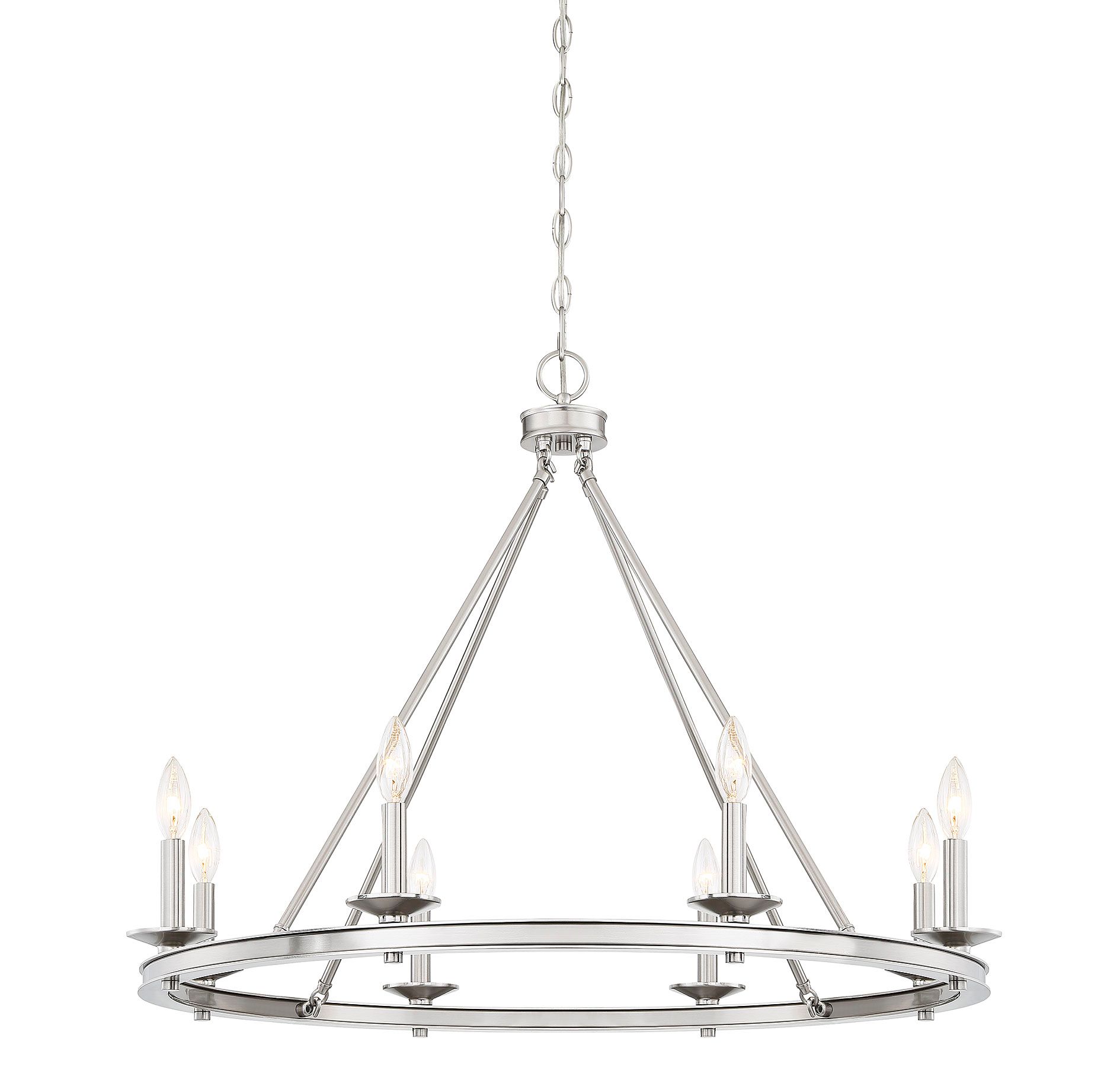 Image 4 Middleton 8-Light Chandelier in Satin Nickel more views