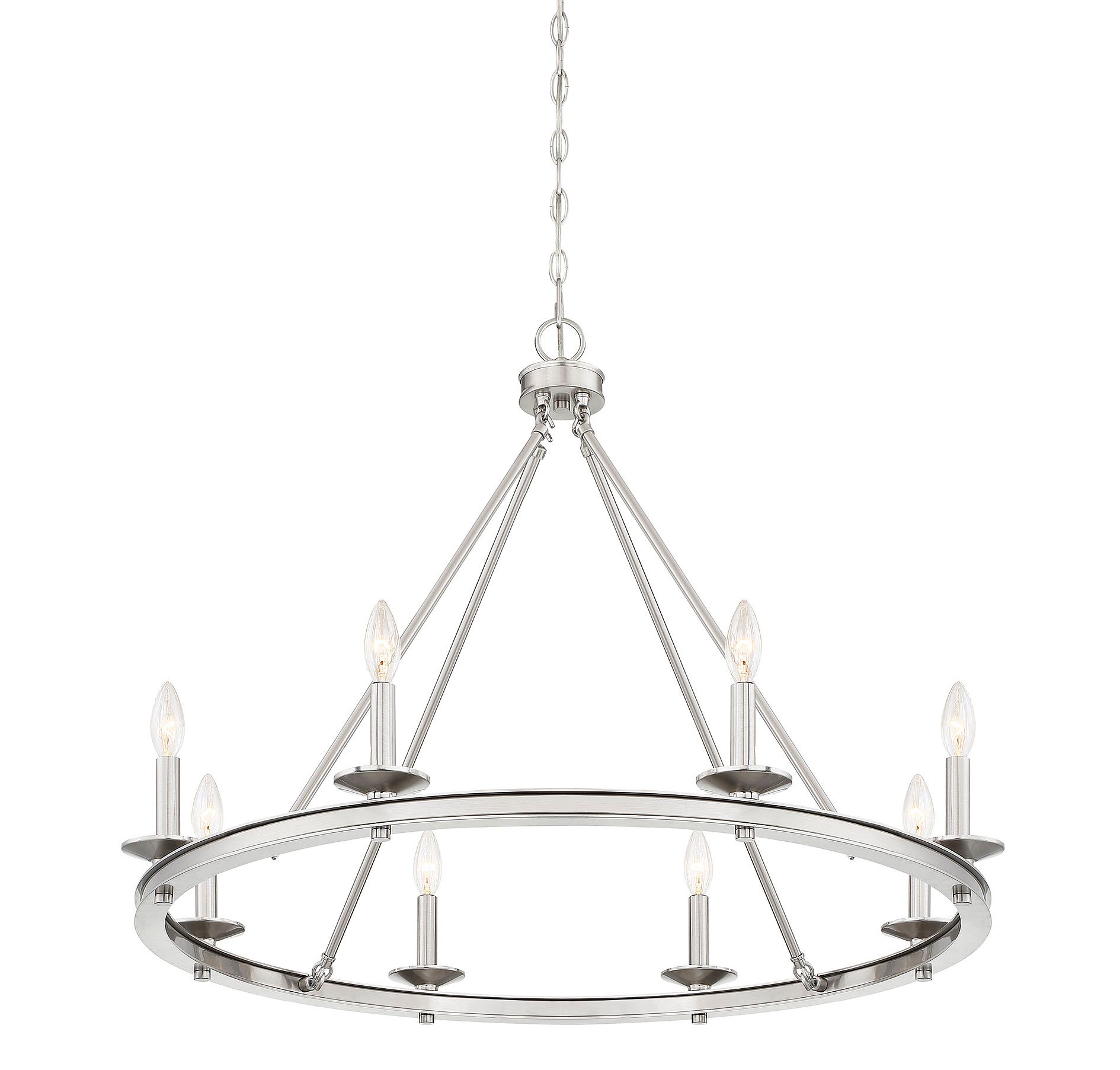 Image 5 Middleton 8-Light Chandelier in Satin Nickel more views