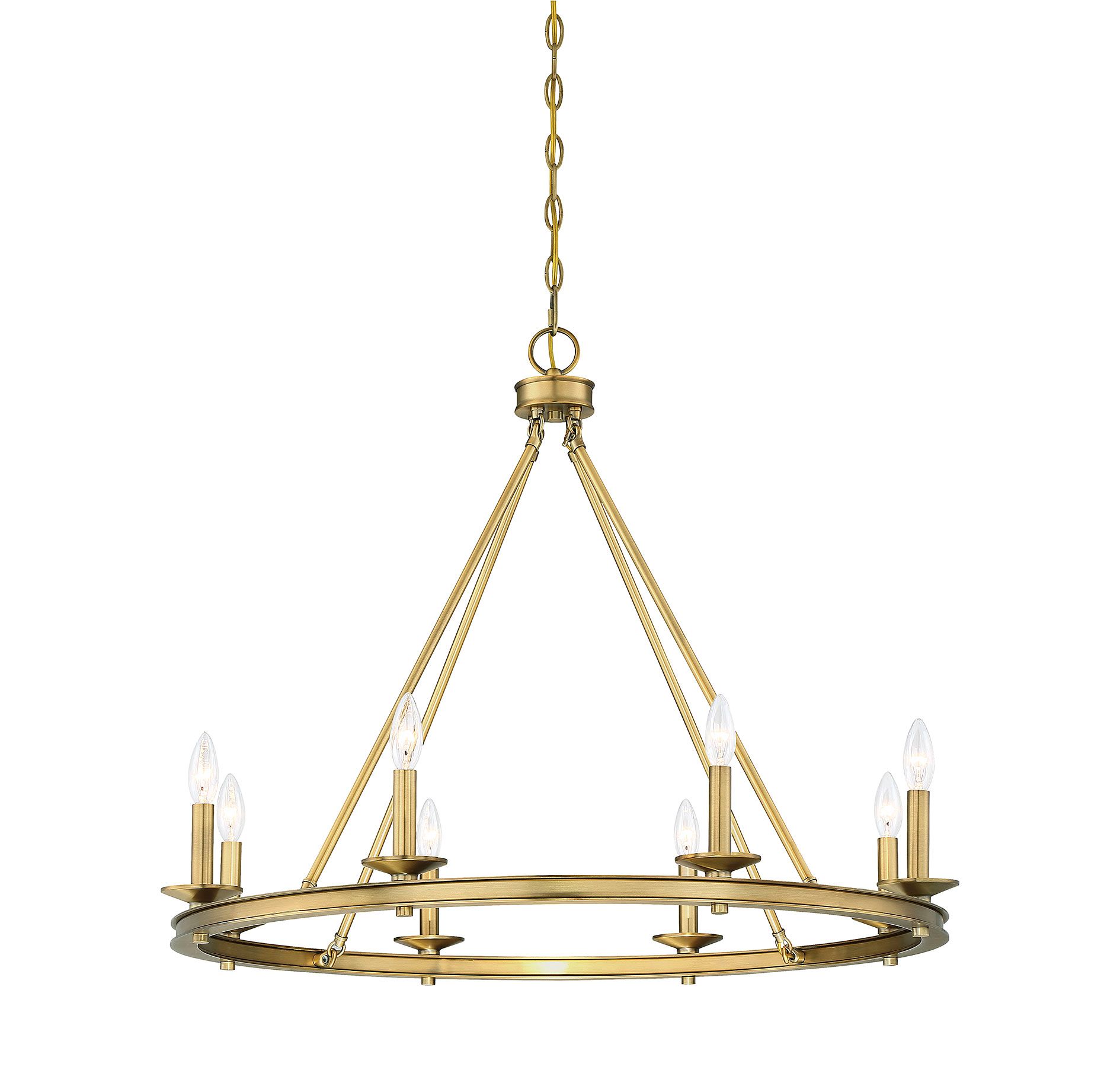 Image 3 Middleton 8-Light Chandelier in Warm Brass more views