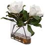 Middleton White Magnolia 16 1/2" Wide Faux Flowers in Vase