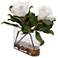 Middleton White Magnolia 16 1/2" Wide Faux Flowers in Vase